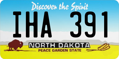 ND license plate IHA391