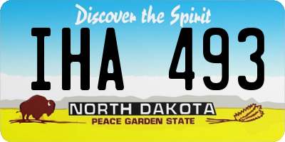 ND license plate IHA493