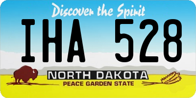 ND license plate IHA528