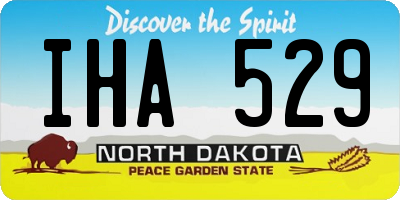 ND license plate IHA529