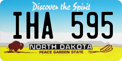 ND license plate IHA595