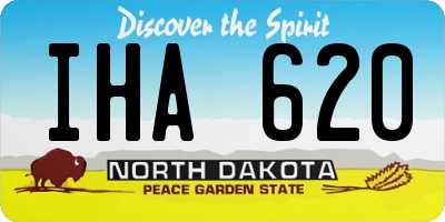 ND license plate IHA620