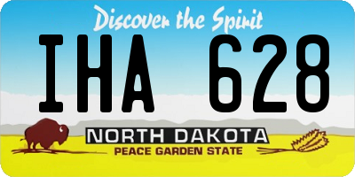 ND license plate IHA628