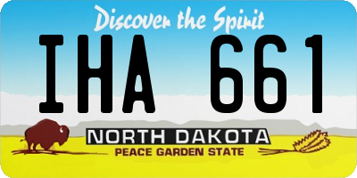 ND license plate IHA661