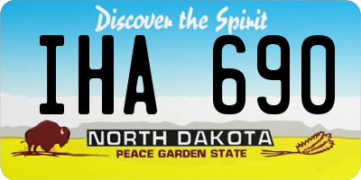 ND license plate IHA690