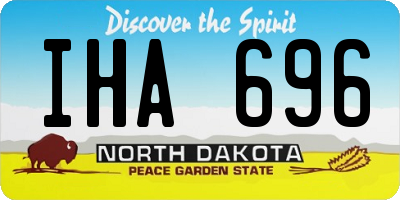 ND license plate IHA696