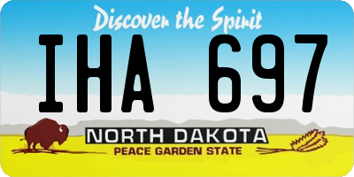 ND license plate IHA697