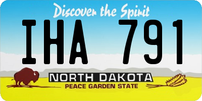 ND license plate IHA791