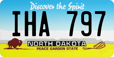 ND license plate IHA797