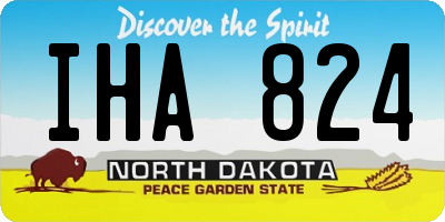 ND license plate IHA824