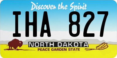 ND license plate IHA827