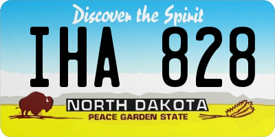 ND license plate IHA828