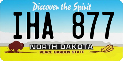 ND license plate IHA877