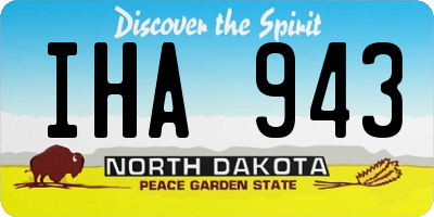 ND license plate IHA943
