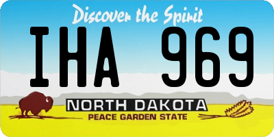 ND license plate IHA969