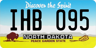 ND license plate IHB095