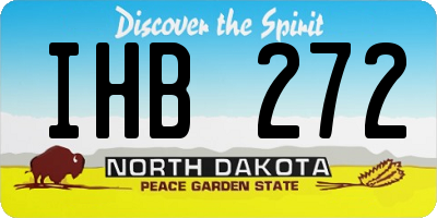 ND license plate IHB272
