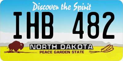 ND license plate IHB482