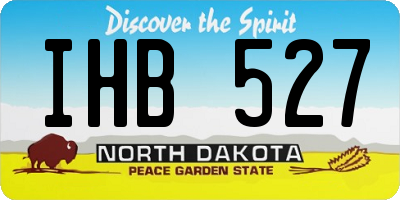 ND license plate IHB527