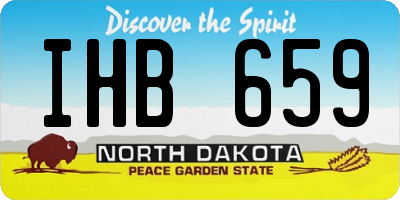 ND license plate IHB659