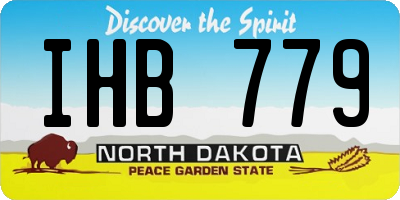 ND license plate IHB779