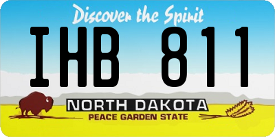 ND license plate IHB811