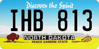 ND license plate IHB813
