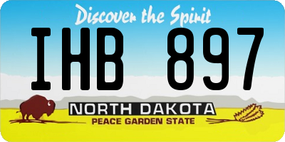 ND license plate IHB897