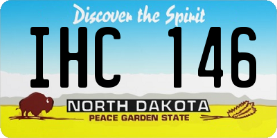 ND license plate IHC146