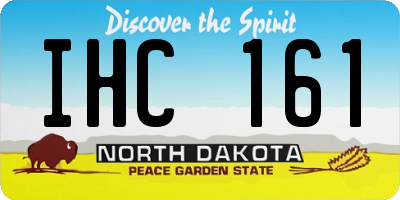 ND license plate IHC161