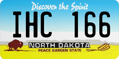 ND license plate IHC166