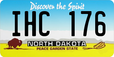 ND license plate IHC176