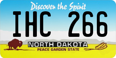 ND license plate IHC266