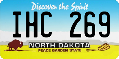 ND license plate IHC269