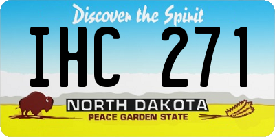 ND license plate IHC271