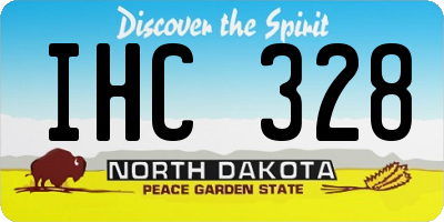 ND license plate IHC328