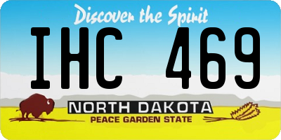ND license plate IHC469