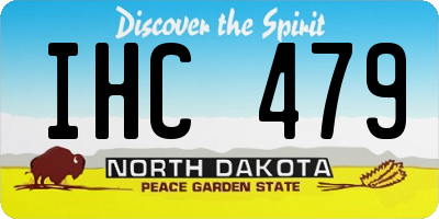 ND license plate IHC479