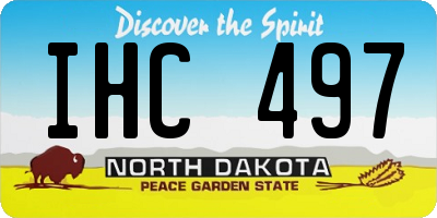 ND license plate IHC497