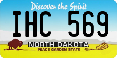 ND license plate IHC569