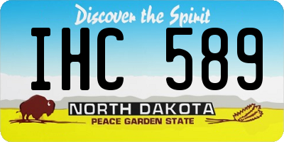 ND license plate IHC589