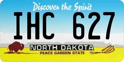 ND license plate IHC627