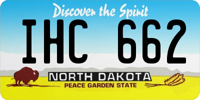 ND license plate IHC662