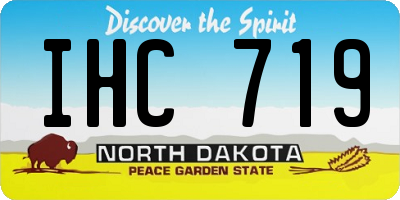 ND license plate IHC719