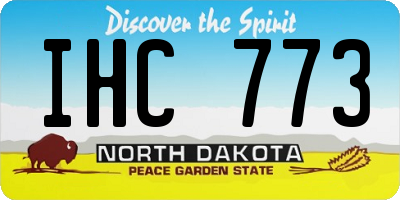 ND license plate IHC773