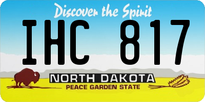 ND license plate IHC817