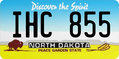ND license plate IHC855