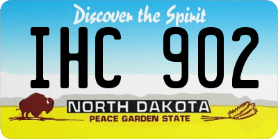 ND license plate IHC902