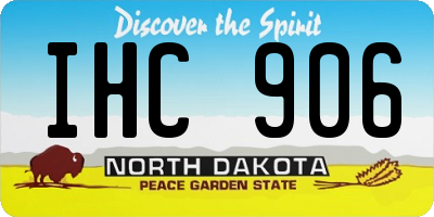 ND license plate IHC906