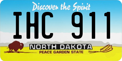 ND license plate IHC911